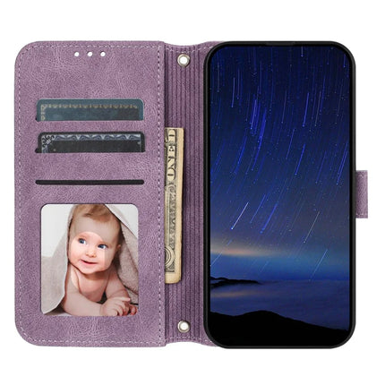 For Honor 300 Case Wallet Skin-Touch Leather Imprinted Phone Cover