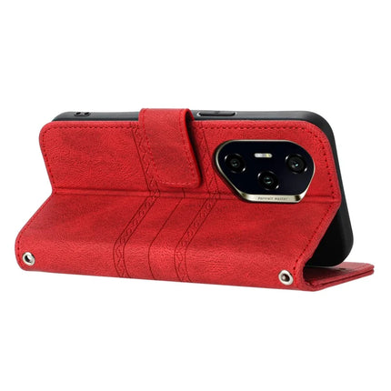 For Honor 300 Pro Case Wallet Skin-Touch Leather Imprinted Phone Cover