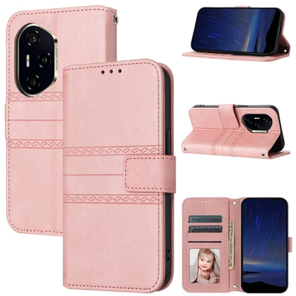 For Honor 300 Pro Case Wallet Skin-Touch Leather Imprinted Phone Cover