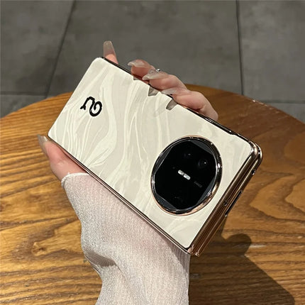 For Huawei Mate X5 Case PU Leather Hard PC Folding Phone Cover