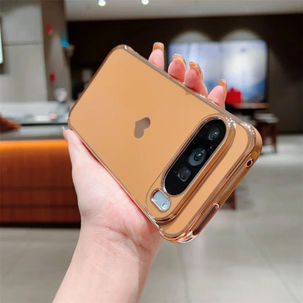 For Google Pixel 9 Pro XL Case TPU Phone Back Cover Electroplating Heart Pattern