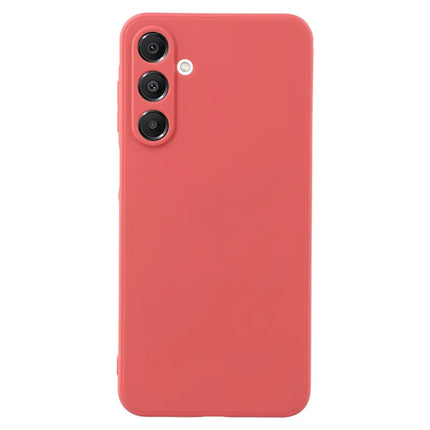 For Samsung Galaxy A16 4G / 5G Case Precise Cutouts Straight Edge TPU Shockproof Phone Cover - Red