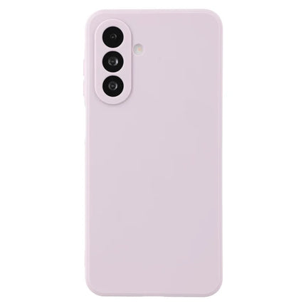 For Samsung Galaxy A26 5G Case Precise Cutouts Straight Edge TPU Shockproof Phone Cover - Purple