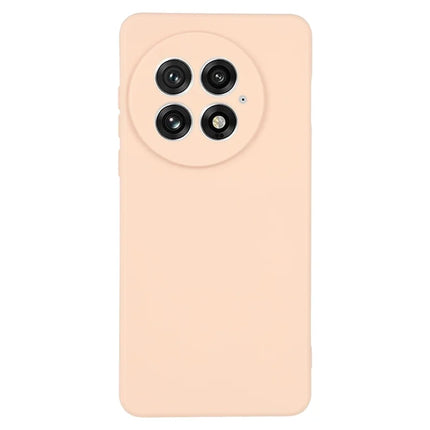 For OnePlus 13 Case Precise Cutouts Straight Edge TPU Shockproof Phone Cover - Pink