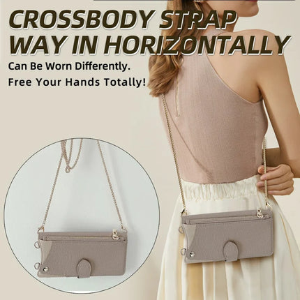 For Honor Magic7 Pro 5G Leather Case Wallet Stand Cover Irregular Tail Style with Chain Strap