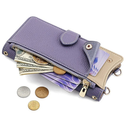 For OnePlus 13 Leather Case Wallet Stand Cover Irregular Tail Style with Chain Strap