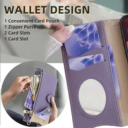 For OnePlus 13 Leather Case Wallet Stand Cover Irregular Tail Style with Chain Strap