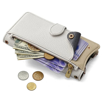 For OnePlus 13 Leather Case Wallet Stand Cover Irregular Tail Style with Chain Strap