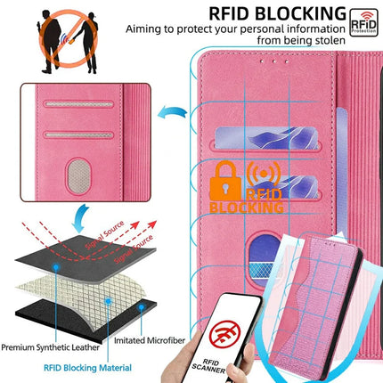 For OnePlus 13 Leather Case Wallet Stand Phone Cover with RFID Blocking