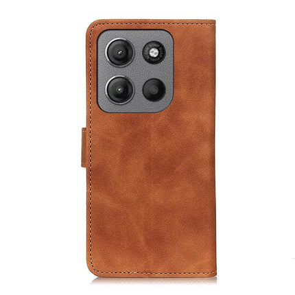 KHAZNEH For Motorola Moto G15 4G / G05 4G Case PU Leather Retro Texture Phone Cover