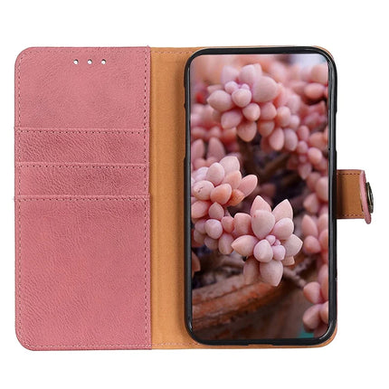 KHAZNEH For Motorola Moto G15 4G / G05 4G Wallet Case Cowhide Texture Leather Flip Phone Cover