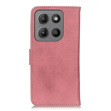 KHAZNEH For Motorola Moto G15 4G / G05 4G Wallet Case Cowhide Texture Leather Flip Phone Cover