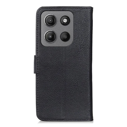 KHAZNEH For Motorola Moto G15 4G / G05 4G Wallet Case Cowhide Texture Leather Flip Phone Cover