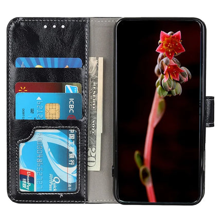 For Motorola Moto G15 4G / G05 4G Leather Case Wallet Phone Cover Crazy Horse Texture