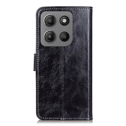 For Motorola Moto G15 4G / G05 4G Leather Case Wallet Phone Cover Crazy Horse Texture