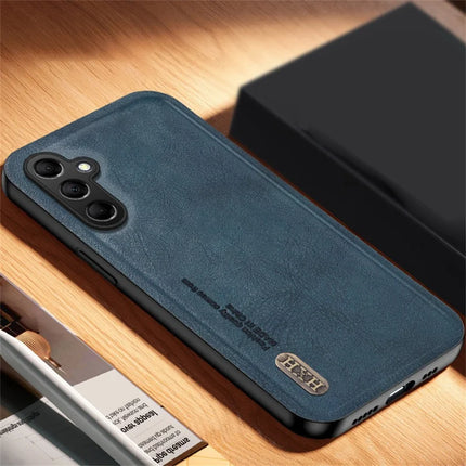 For Samsung Galaxy A36 5G Case Retro Texture Matte TPU + PU Leather Back Cover Support Magnetic Car Holder