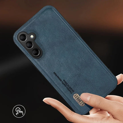 For Samsung Galaxy A36 5G Case Retro Texture Matte TPU + PU Leather Back Cover Support Magnetic Car Holder