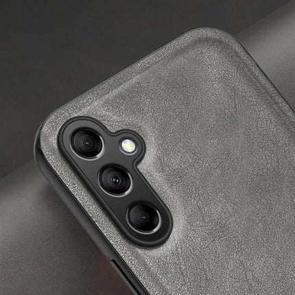 For Samsung Galaxy A36 5G Case Retro Texture Matte TPU + PU Leather Back Cover Support Magnetic Car Holder
