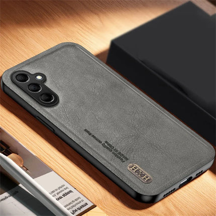 For Samsung Galaxy A36 5G Case Retro Texture Matte TPU + PU Leather Back Cover Support Magnetic Car Holder