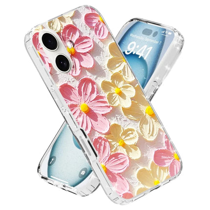 For iPhone 16 Plus Phone Case IMD Pattern Print PC TPU Mobile Cover