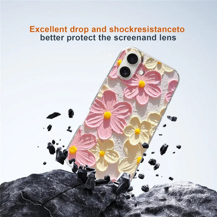 For iPhone 16 Plus Phone Case IMD Pattern Print PC TPU Mobile Cover