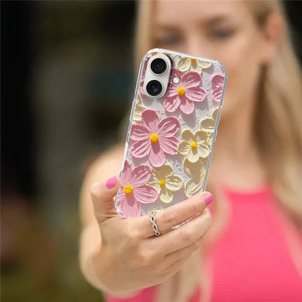 For iPhone 16 Plus Phone Case IMD Pattern Print PC TPU Mobile Cover