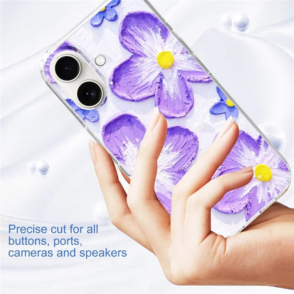 For iPhone 16 Plus Phone Case IMD Pattern Print PC TPU Mobile Cover