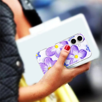 For iPhone 16 Plus Phone Case IMD Pattern Print PC TPU Mobile Cover