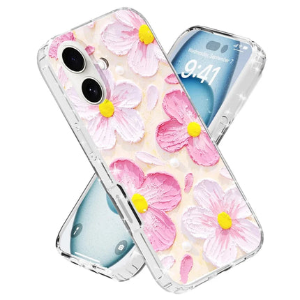For iPhone 16 Plus Phone Case IMD Pattern Print PC TPU Mobile Cover