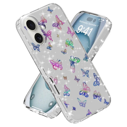 For iPhone 16 Plus Phone Case IMD Pattern Print PC TPU Mobile Cover