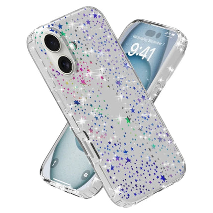 For iPhone 16 Plus Phone Case IMD Pattern Print PC TPU Mobile Cover