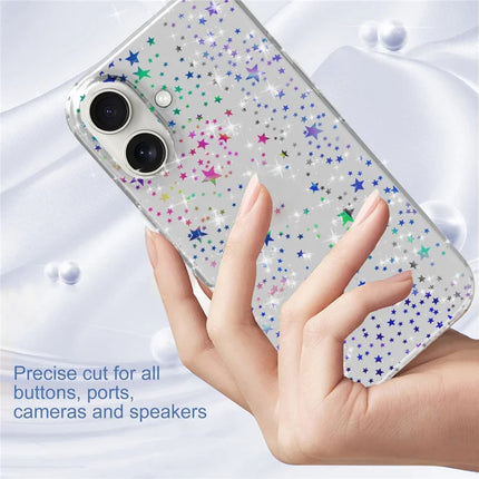 For iPhone 16 Plus Phone Case IMD Pattern Print PC TPU Mobile Cover
