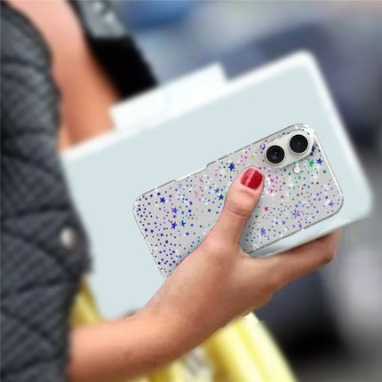 For iPhone 16 Plus Phone Case IMD Pattern Print PC TPU Mobile Cover
