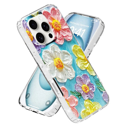 For iPhone 16 Pro Phone Case IMD Pattern Print PC TPU Mobile Cover