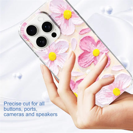 For iPhone 16 Pro Phone Case IMD Pattern Print PC TPU Mobile Cover