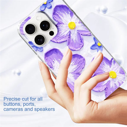 For iPhone 16 Pro Phone Case IMD Pattern Print PC TPU Mobile Cover