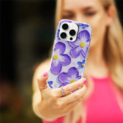 For iPhone 16 Pro Phone Case IMD Pattern Print PC TPU Mobile Cover