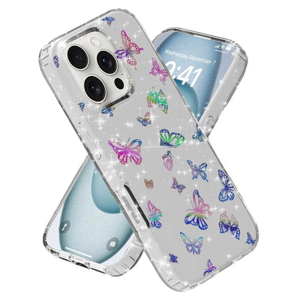 For iPhone 16 Pro Phone Case IMD Pattern Print PC TPU Mobile Cover