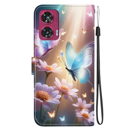 For Motorola Edge 50 Fusion 5G Case Pattern Printing Anti-Drop Leather Flip Wallet Phone Cover with Lanyard