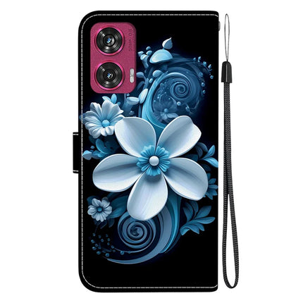 For Motorola Edge 50 Fusion 5G Case Pattern Printing Anti-Drop Leather Flip Wallet Phone Cover with Lanyard