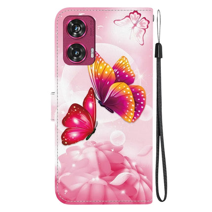 For Motorola Edge 50 Fusion 5G Case Pattern Printing Anti-Drop Leather Flip Wallet Phone Cover with Lanyard