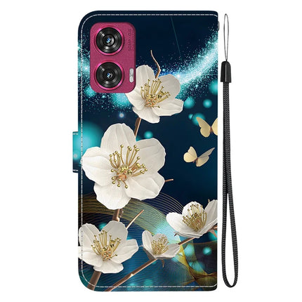For Motorola Edge 50 Fusion 5G Case Pattern Printing Anti-Drop Leather Flip Wallet Phone Cover with Lanyard