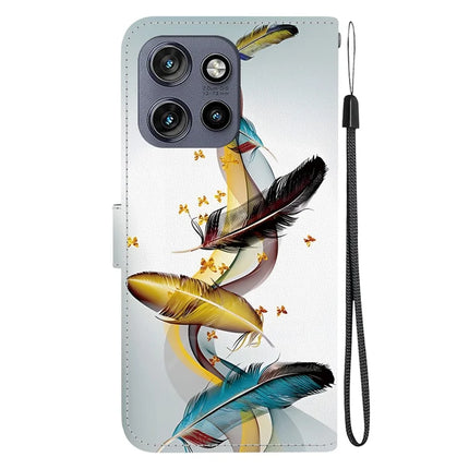 Leather Case For Motorola Edge 50 Neo 5G  /  Moto S50 5G  /  ThinkPhone 25 5G Pattern Printing Flip Wallet Phone Cover with Lan