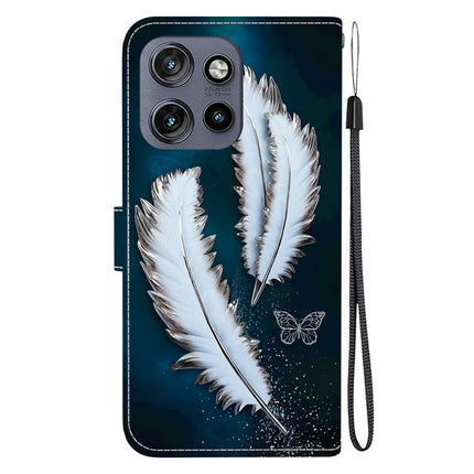 Leather Case For Motorola Edge 50 Neo 5G  /  Moto S50 5G  /  ThinkPhone 25 5G Pattern Printing Flip Wallet Phone Cover with Lany