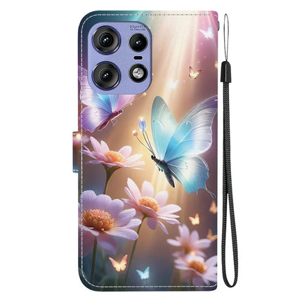 For Motorola Edge 50 Pro 5G Case Pattern Printing Anti-Drop Leather Flip Wallet Phone Cover with Lanyard