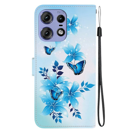 For Motorola Edge 50 Pro 5G Case Pattern Printing Anti-Drop Leather Flip Wallet Phone Cover with Lanyard