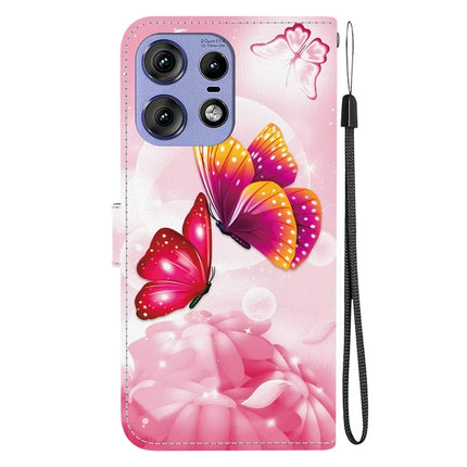 For Motorola Edge 50 Pro 5G Case Pattern Printing Anti-Drop Leather Flip Wallet Phone Cover with Lanyard