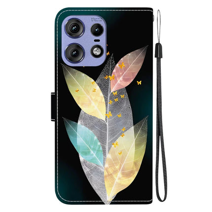 For Motorola Edge 50 Pro 5G Case Pattern Printing Anti-Drop Leather Flip Wallet Phone Cover with Lanyard