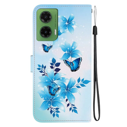 For Motorola Moto G35 5G Case Pattern Printing Anti-Drop Leather Flip Wallet Phone Cover with Lanyard