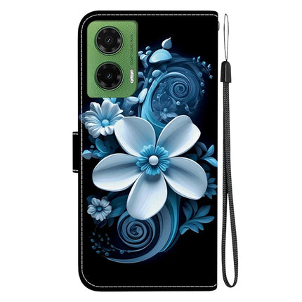 For Motorola Moto G35 5G Case Pattern Printing Anti-Drop Leather Flip Wallet Phone Cover with Lanyard